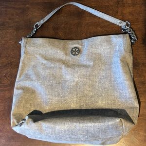 Tory Burch grey purse